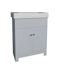 24" X 14" Grey Vanity with Sink