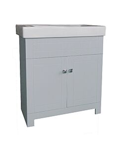 30" X 15-1/2" Grey Vanity with Sink