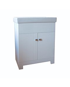 30" X 15-1/2" White Vanity with Sink