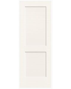30" Victoria 2-Panel Smooth Interior Door Slab – Primed White