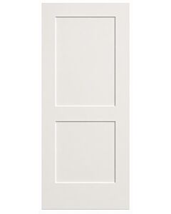 32" Victoria 2-Panel Smooth Interior Door Slab – Primed White