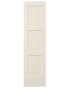 24" Sussex 3-Panel Smooth Interior Door Slab – Primed White