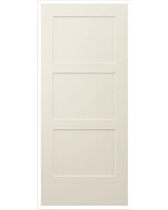 36" Sussex 3-Panel Smooth Interior Door Slab – Primed White