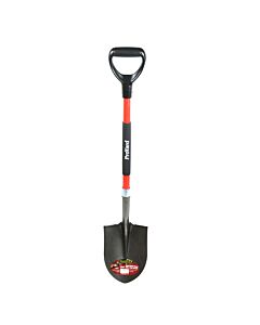 43" Round Point Spade Shovel – Fibreglass D-Handle