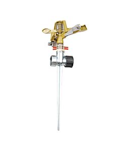 65' Stake Impulse Lawn Sprinkler – Zinc/Brass
