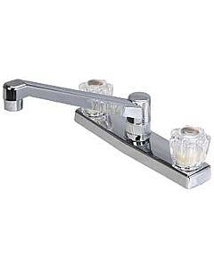 Kitchen Faucet 2 Handle Non Metal Chrome Plated Finish