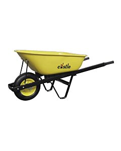 Castle 6 cu ft / 80 L / 150 kg (330 lb) Contractor Wheelbarrow – Steel Tray