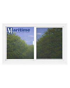 Maritime Door & Window 48" x 35" White Horizontal Slider Window