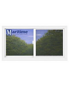 Maritime Door & Window 59" x 35" White Horizontal Slider Window