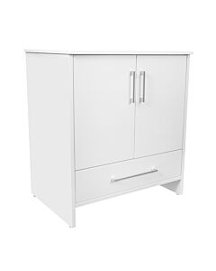 Presenza Henry 30" White Bathroom Vanity with Ceramic Top – Single Hole – Pre-Assembled