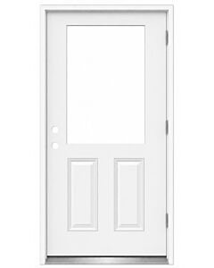 MDW 36" x 80" Steel Exterior Door – Right Hand Outswing – 4 5/8" Composite Frame – 23" x 37" Cut-Out