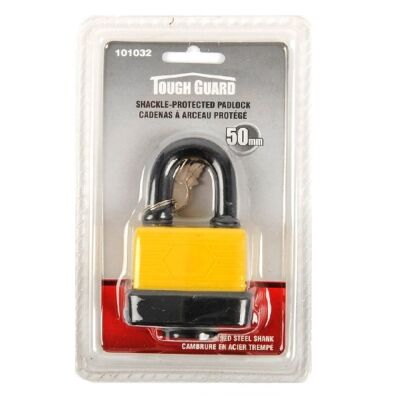 Padlock Laminated 50mm with Plastic Cover Plate