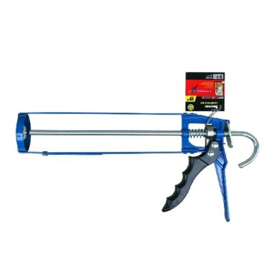 Skeleton-Style Caulking Gun with Auto Flow Stop 9in Blue