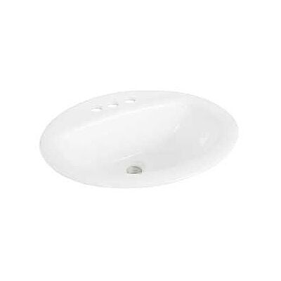 Oval Drop In Sink 4" Center 20in (H) 17in (W)
