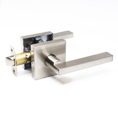 TG Passage Door Lever Square Satin Nickle
