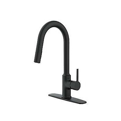 Kitchen Faucet Single Handle Pull Down Black Finish