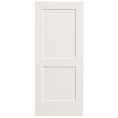 32" Monroe 2-Panel Smooth Interior Door Slab – Primed White