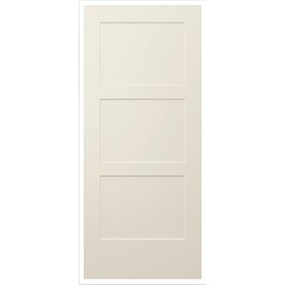 32" Birkdale 3-Panel Smooth Interior Door Slab – Primed White