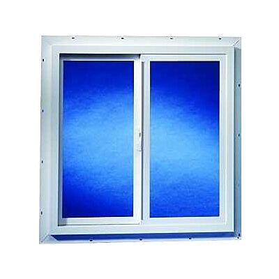 24X24 Utility Slider Window Clear Tempered