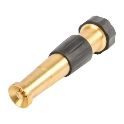 5" Solid Brass Twist End Sprayer Nozzle with Rubber Grip
