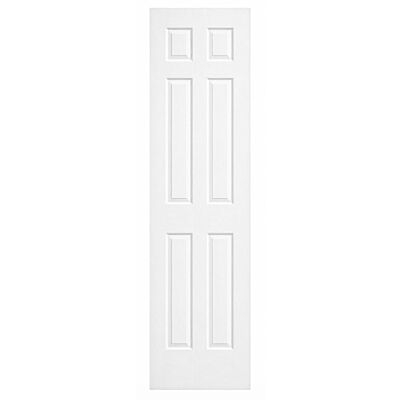 22" Colonial 6-Panel Textured Interior Door Slab – Primed White