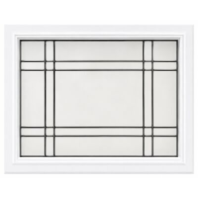 Novatech Crystal Decorative Door Glass Insert – 22" x 17"