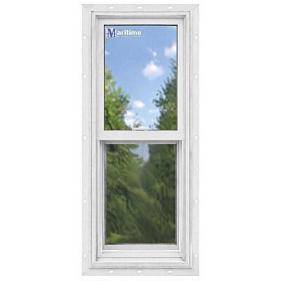 Maritime Door & Window 20" x 40" White Single Hung Window