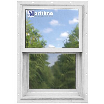 Maritime Door & Window 24" x 36" White Single Hung Window