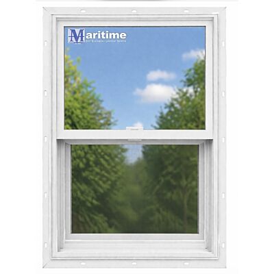 Maritime Door & Window 30" x 40" White Single Hung Window