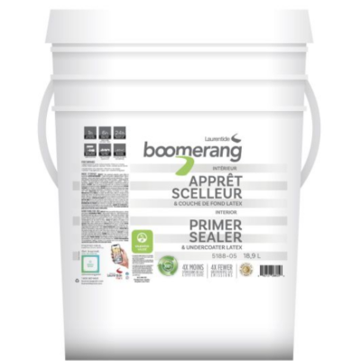 Boomerang WHITE PRIMER/SEALER 18.92L