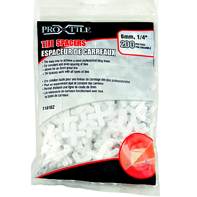 Toolway Tile Spacers 1/4" 200/PK
