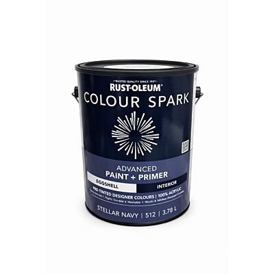 Rust-Oleum Colour Spark Interior Paint + Primer ï¿½ Stellar Navy (Eggshell) 3.78L