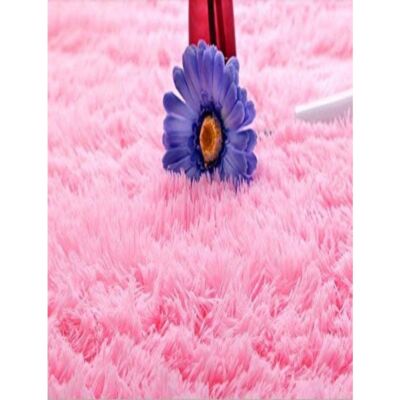 SUPER SOFT SHAG PINK 5X7 RUG