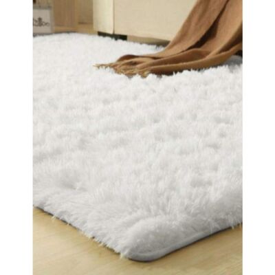 SUPER SOFT SHAG WHITE 5X7 RUG
